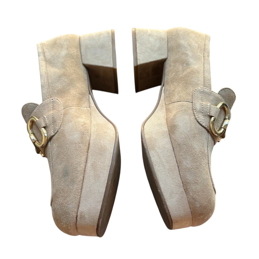 Jeffrey Campbell Tan Suede Platform Loafers - Picture 7 of 12